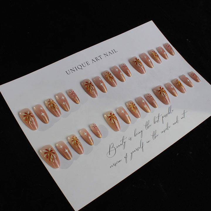 Handgefertigtes Press-On Nagelkunst-Set Karnz