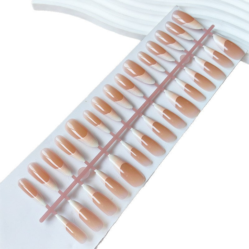 Kunstfingernägel Im Eleganten French-Tip Design Karnz