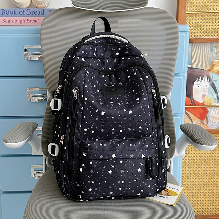Stern-Druck Multi-Taschen Rucksack Karnz