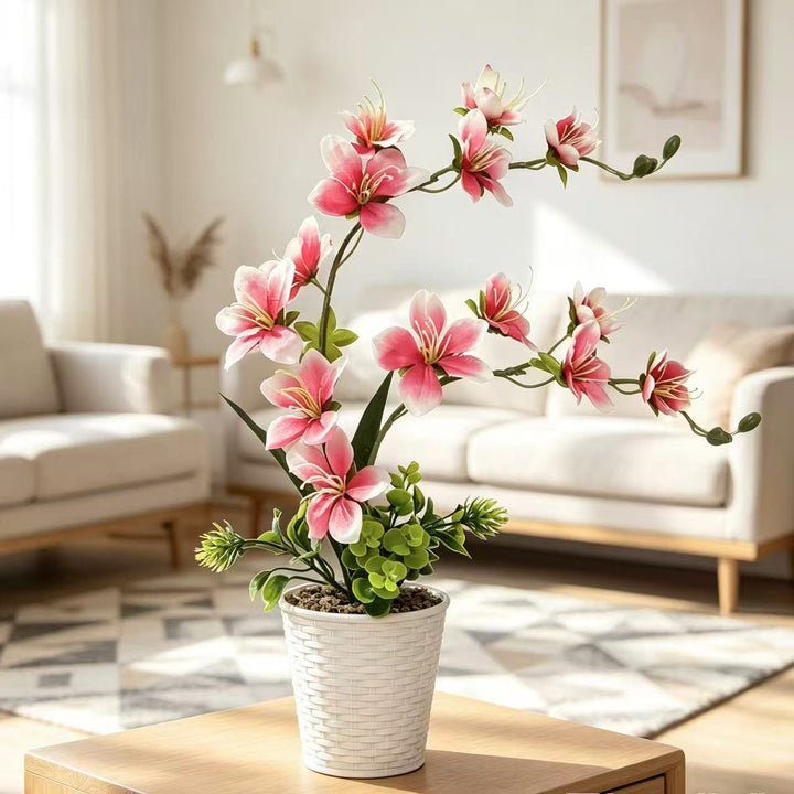 Elegante künstliche Blumenarrangement für die Innendekoration