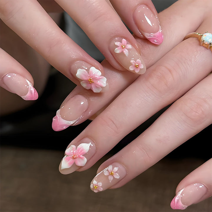 Floral Art Press-On Nail Set Karnz