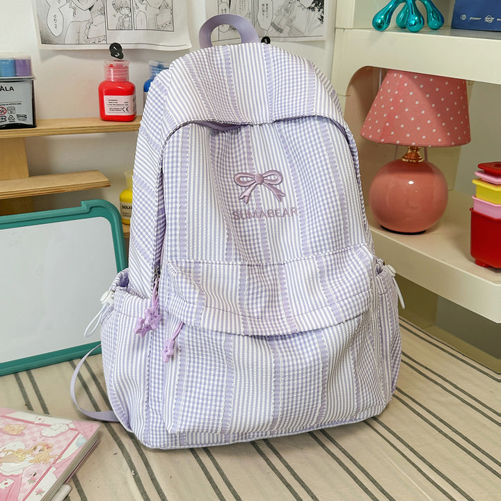 Lässiger gestreifter Rucksack Karnz