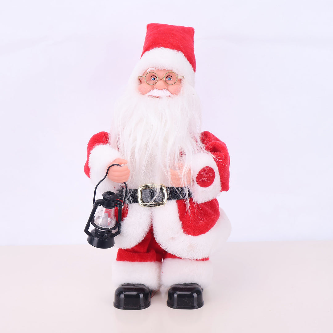 Dekorative Weihnachtsmannfigur mit Süßigkeit