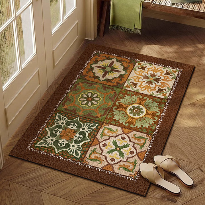 Vintage-inspirierter dekorativer Teppich