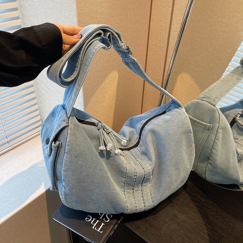 Weiche Denim Umhängetasche Karnz