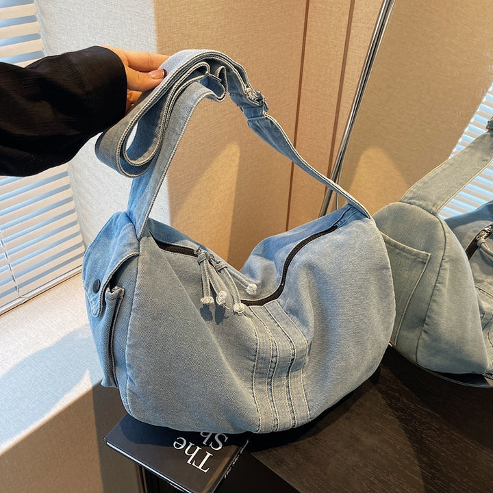 Weiche Denim Umhängetasche Karnz