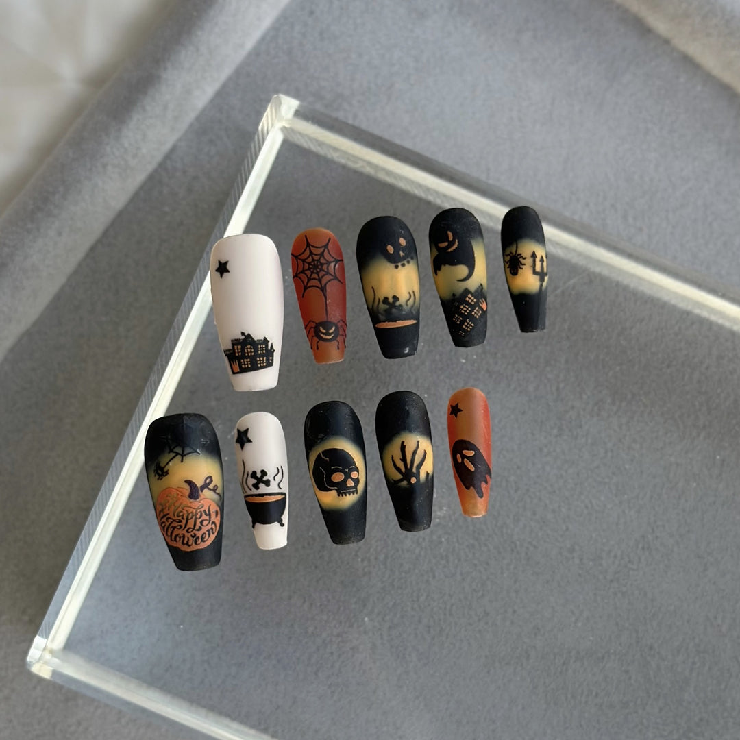 Halloween-Themen Press-On Nagelset