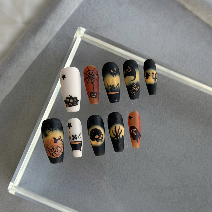 Halloween-Themen Press-On Nagelset