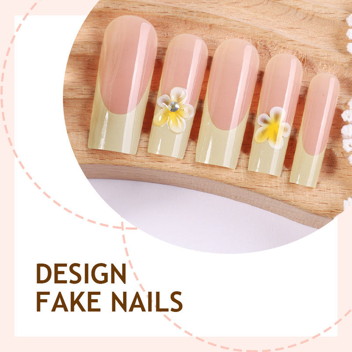 Kunstnagelset mit eleganten Flower-Designs Karnz