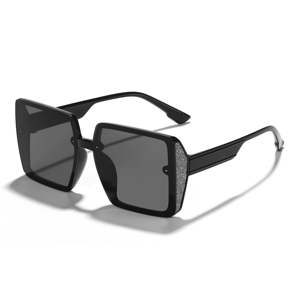 Damen oversized Sonnenbrille mit glänzendem Akzent Karnz