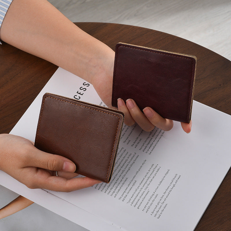 Kompakte Leder Reisebrieftasche Karnz