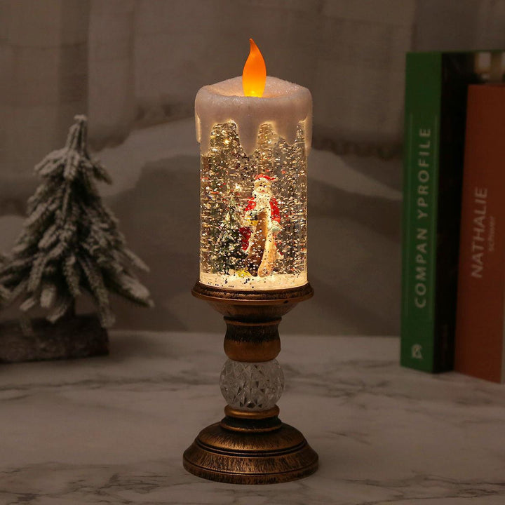 Weihnachtsdekoration Laterne mit Schneekugel Karnz