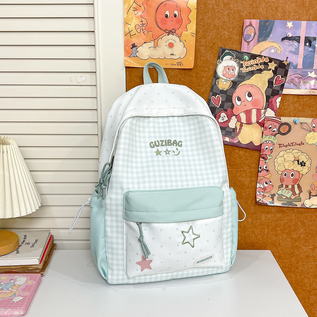 Charmanter Karomuster-Rucksack Karnz