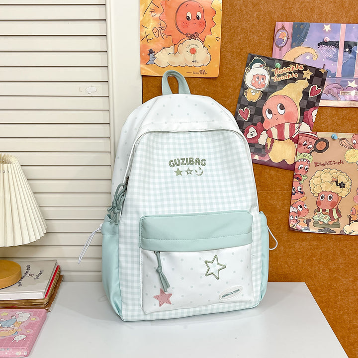 Charmanter Karomuster-Rucksack Karnz