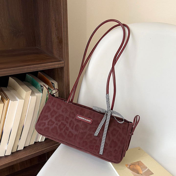 Stylische Tierdruck-Schultertasche