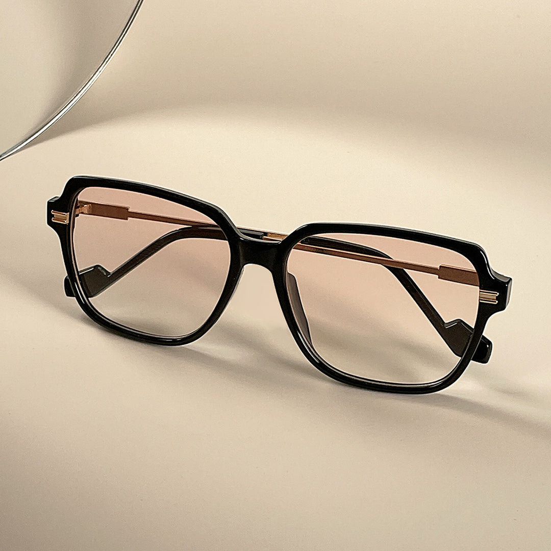Damen trendige modische Sonnenbrille mit elegantem Metall-Detail Karnz