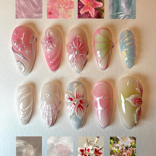 Kunstblumen Nagelset Karnz