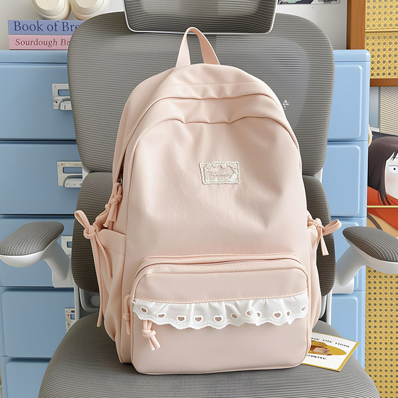 Dekorative Spitzenbesetzte Schulrucksack Karnz