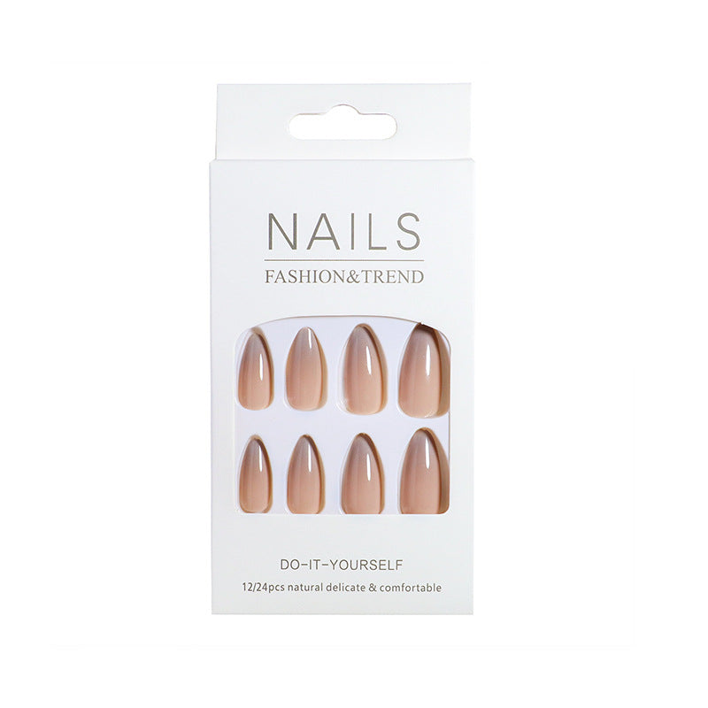 Natürlicher Effekt Press-On Nail Set Karnz
