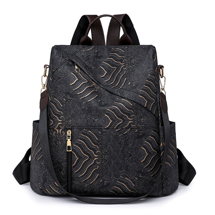 Chic Gemusterter Reise-Rucksack Karnz