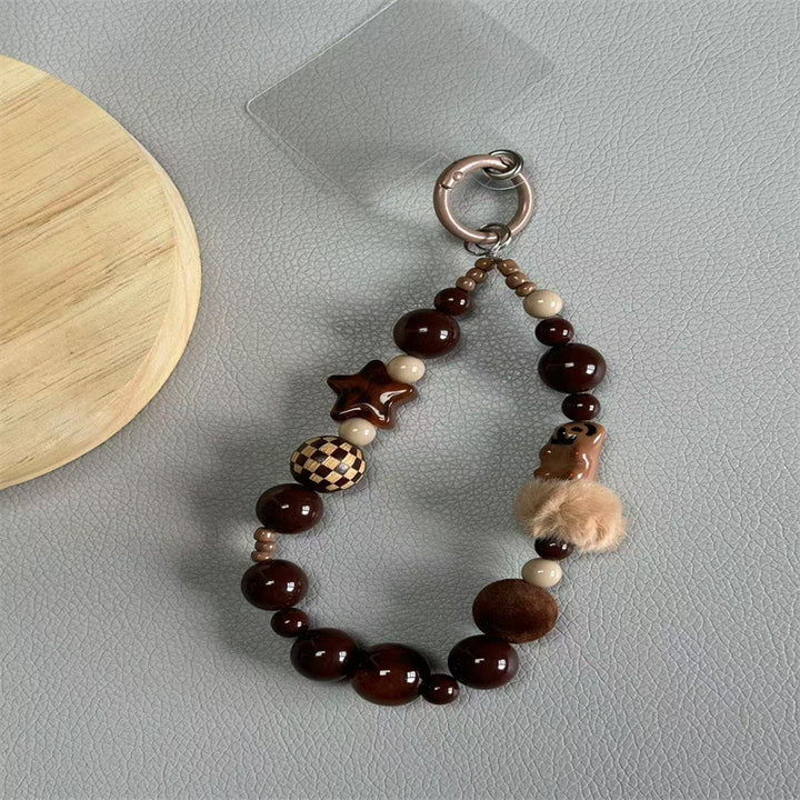 Dekorativer Beaded Schlüsselanhänger Halter Karnz
