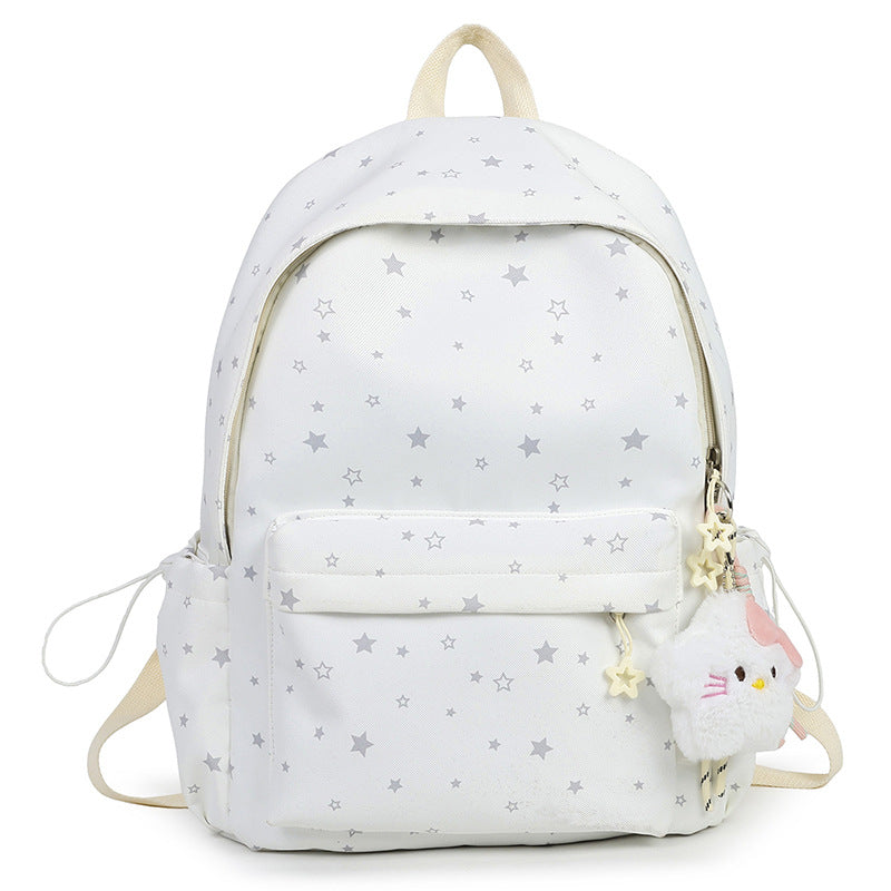 Sternmuster Plüsch Rucksack Karnz