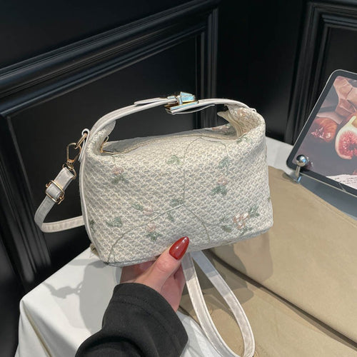 Bestickte Blumen Mini-Handtasche Karnz