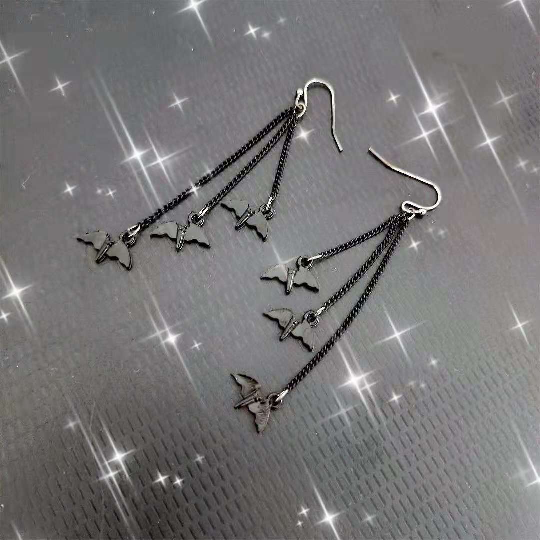 Gothic Bat Hänger Ohrringe Karnz