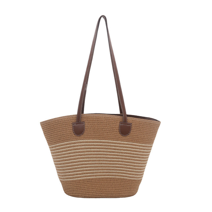 Stilvolle Strohtasche Strandtasche Karnz
