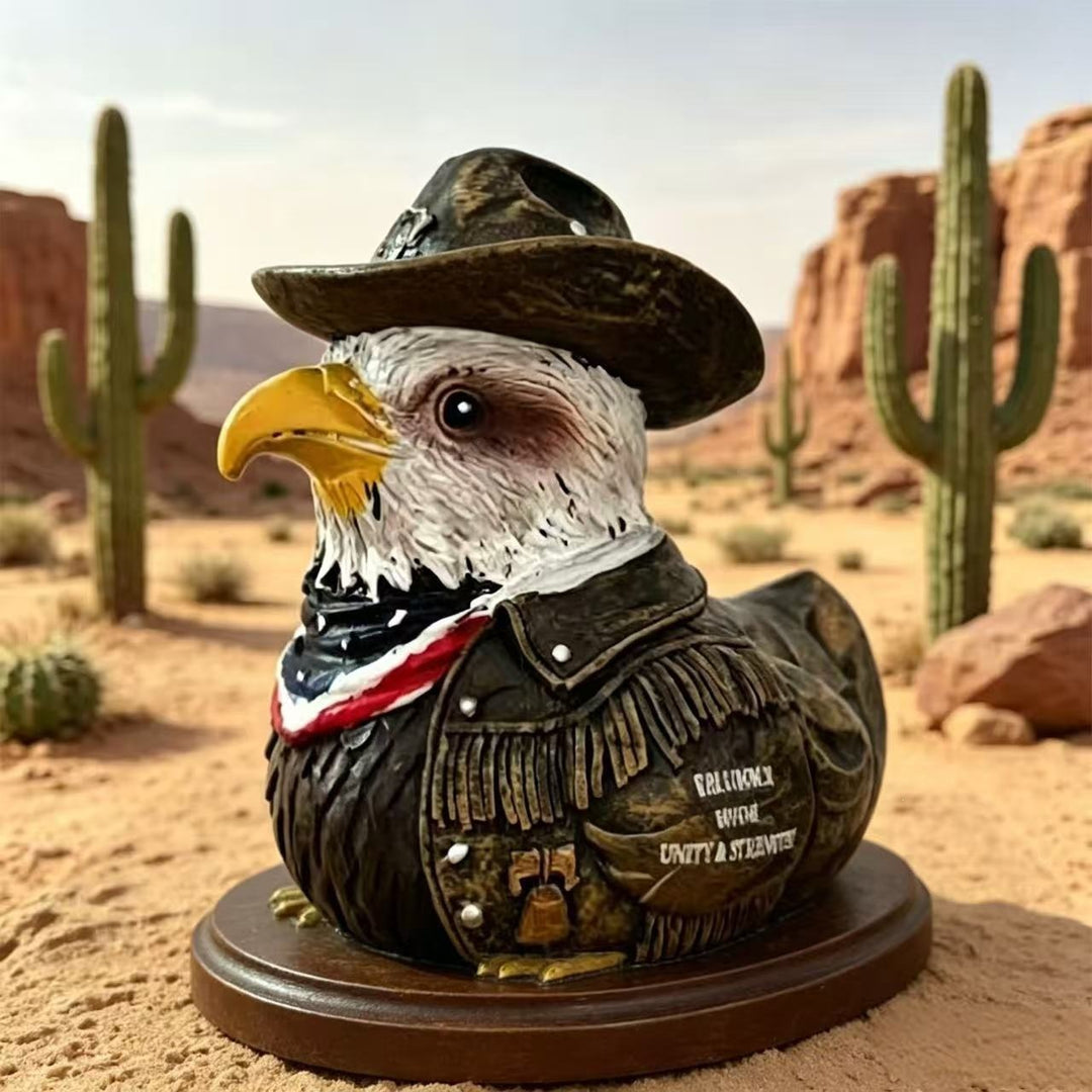 Patriotische Dekorative Gummi-Entenstatue Karnz
