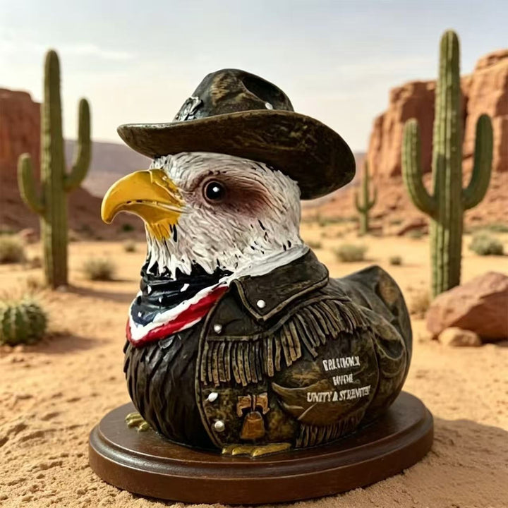 Patriotische Dekorative Gummi-Entenstatue Karnz