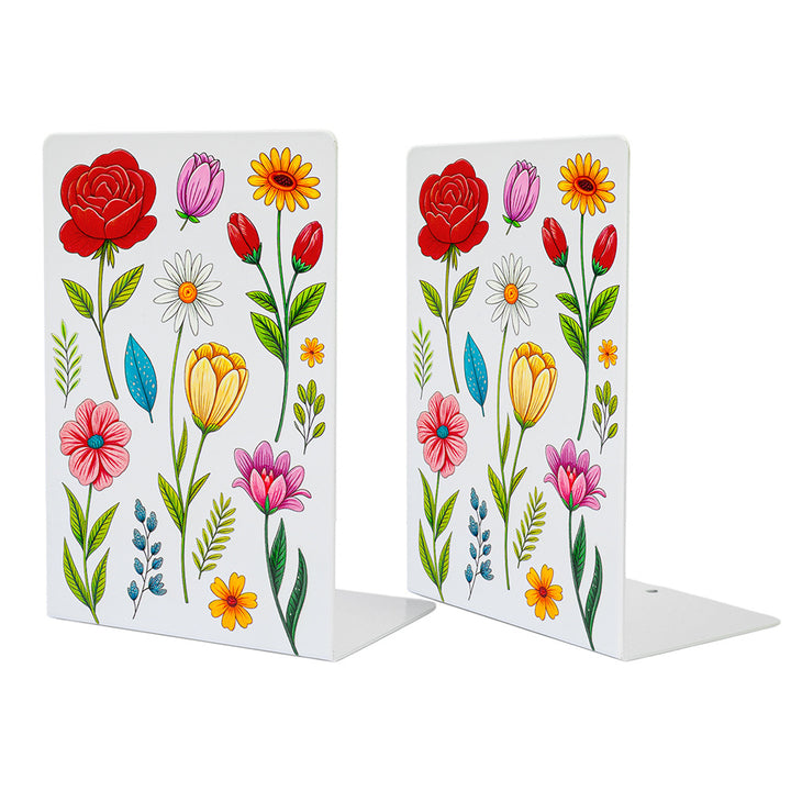 Künstlerische Blumen Design Buchstützen