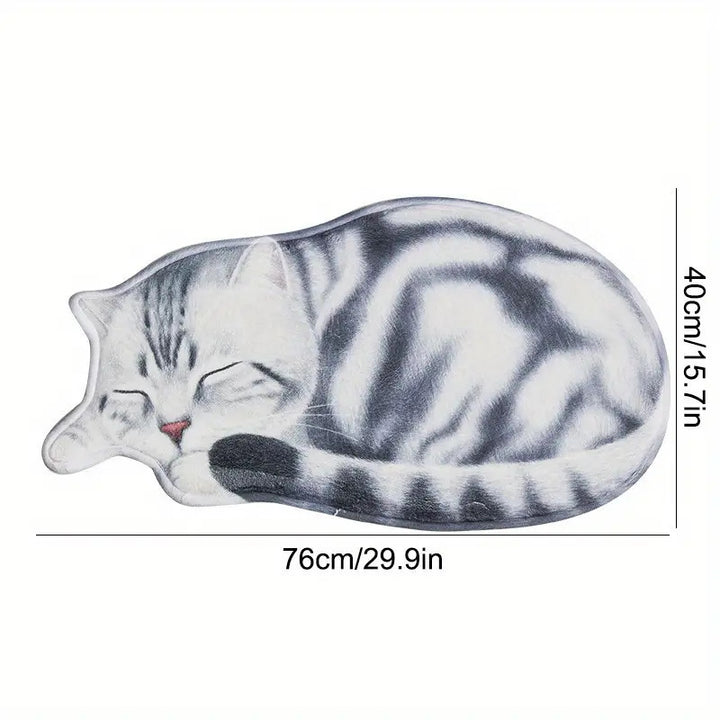 Cartoon-Katzen-Themen Plüsch-Badematte