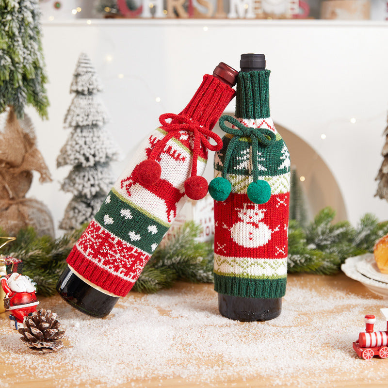 Dekorative Flaschenwärmer im Weihnachtsmann-Design Karnz