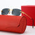 Damen modische rechteckige Sonnenbrille mit filigranem Metallrahmen Karnz
