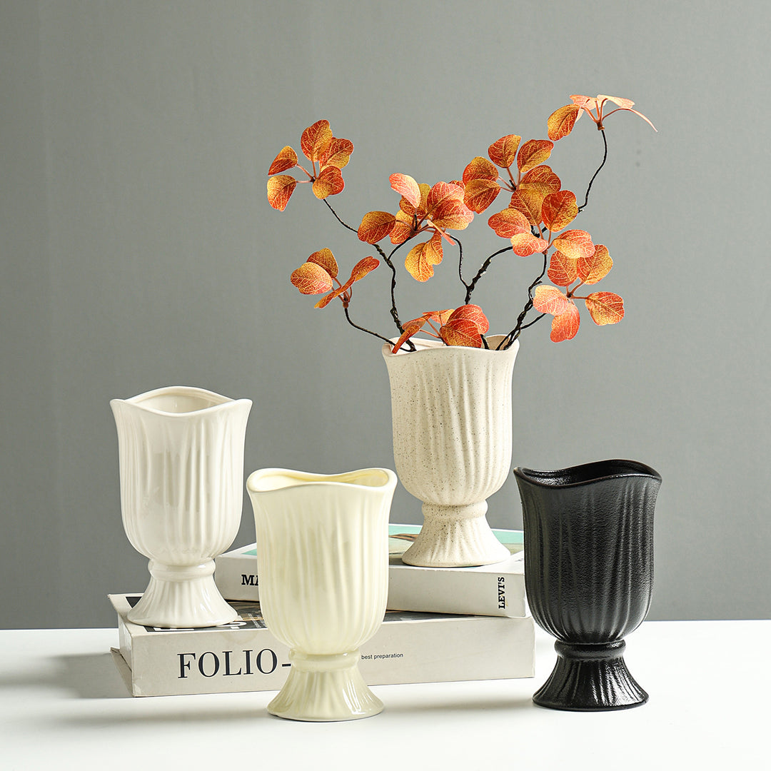 Elegante Gewebte Keramikblumenvase