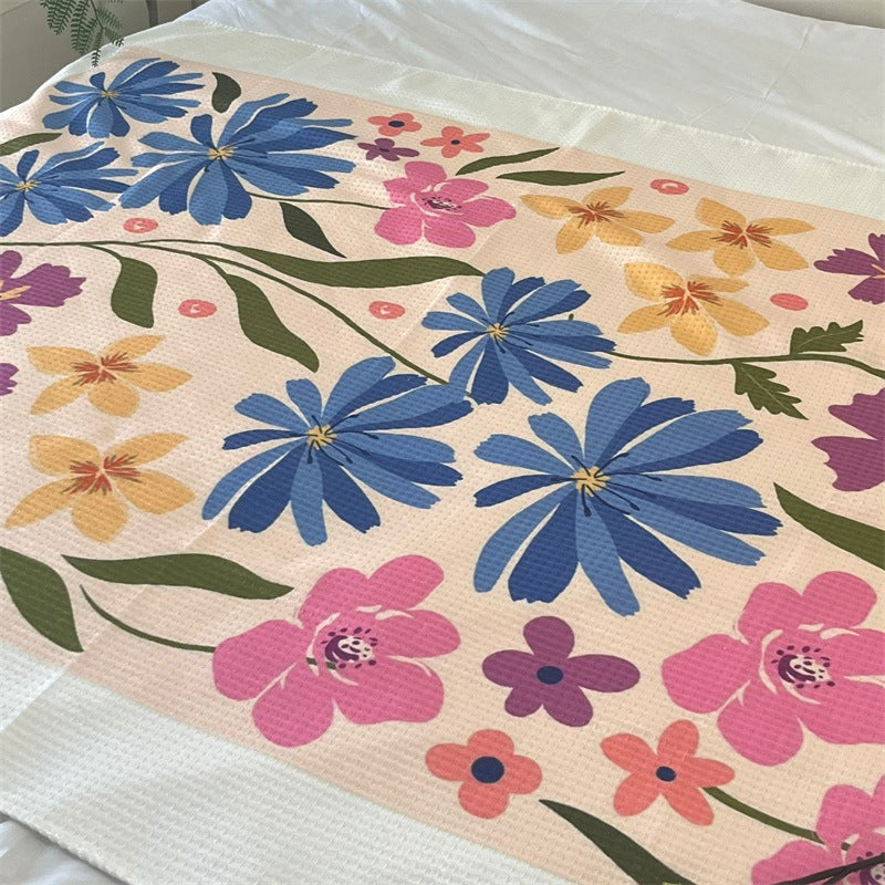 Blumenmuster Steppdecke
