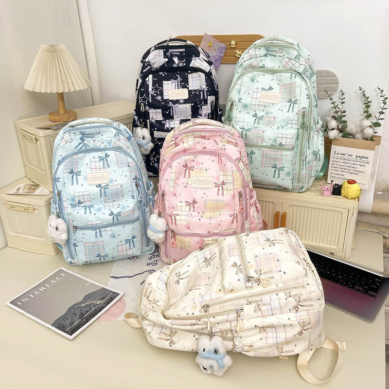 Süßer Grafikdruck Schulrucksack Karnz