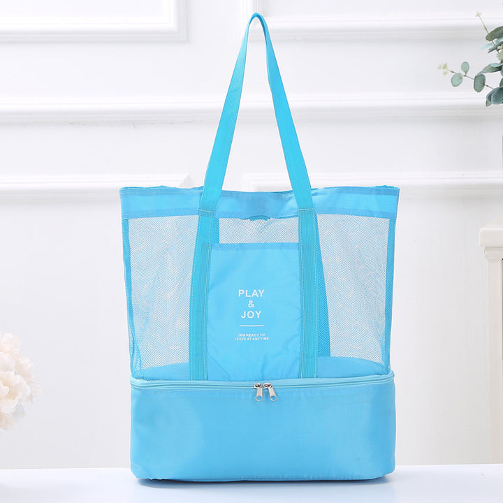 Vielseitige Multi-Taschen Mesh Strandtasche Karnz