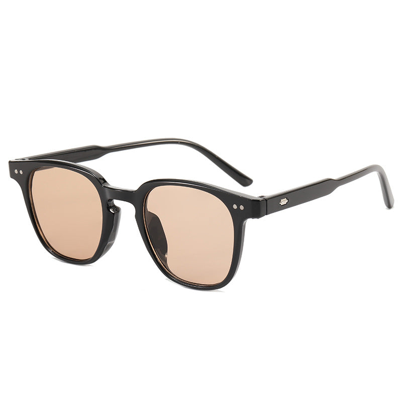 Damen modische quadratische Sonnenbrille mit glänzendem Rahmen Karnz