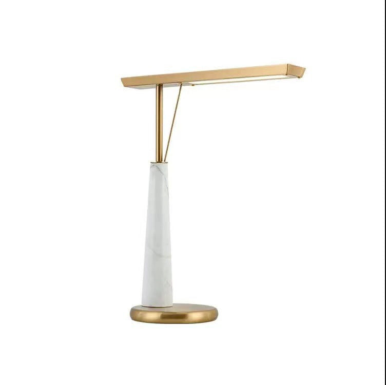 Moderne Marmor- und Messing-Tischlampe
