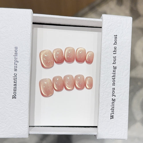 Kunstnagel Set mit Schimmernden Akzenten Karnz