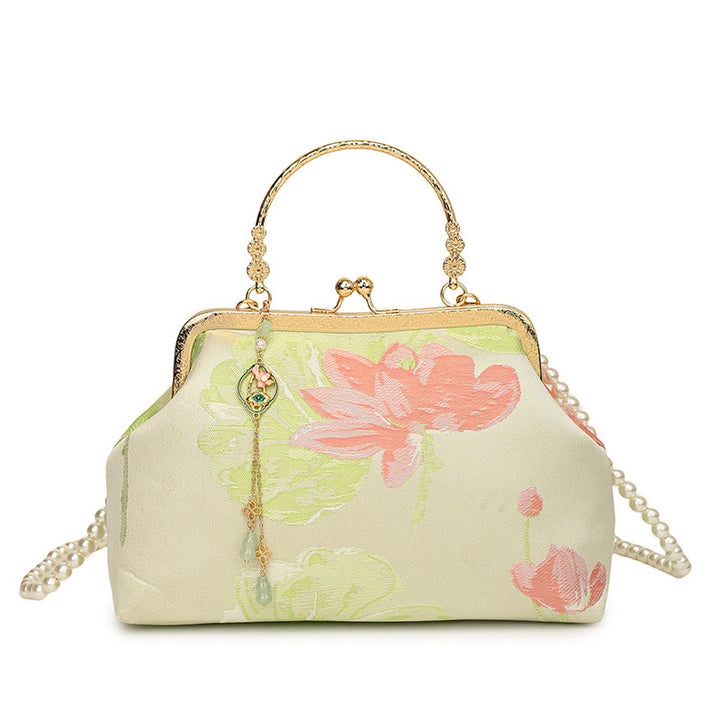 Vintage Floral Dressy Handtas