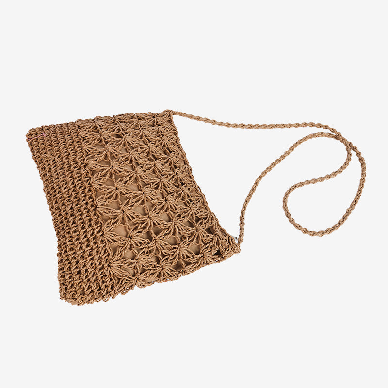 Damen Handgeknüpfte Umhängetasche mit floralem Design Karnz
