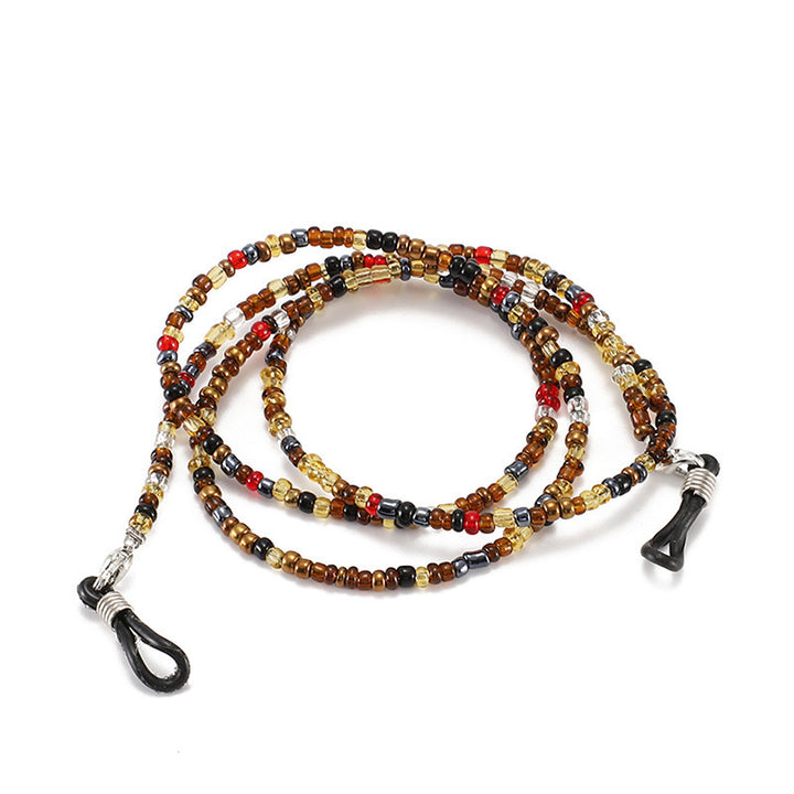 Bunte Perlen Brillen Kette Karnz