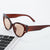 Damen trendige Cat-Eye Sonnenbrille mit glamourösen Akzenten Karnz