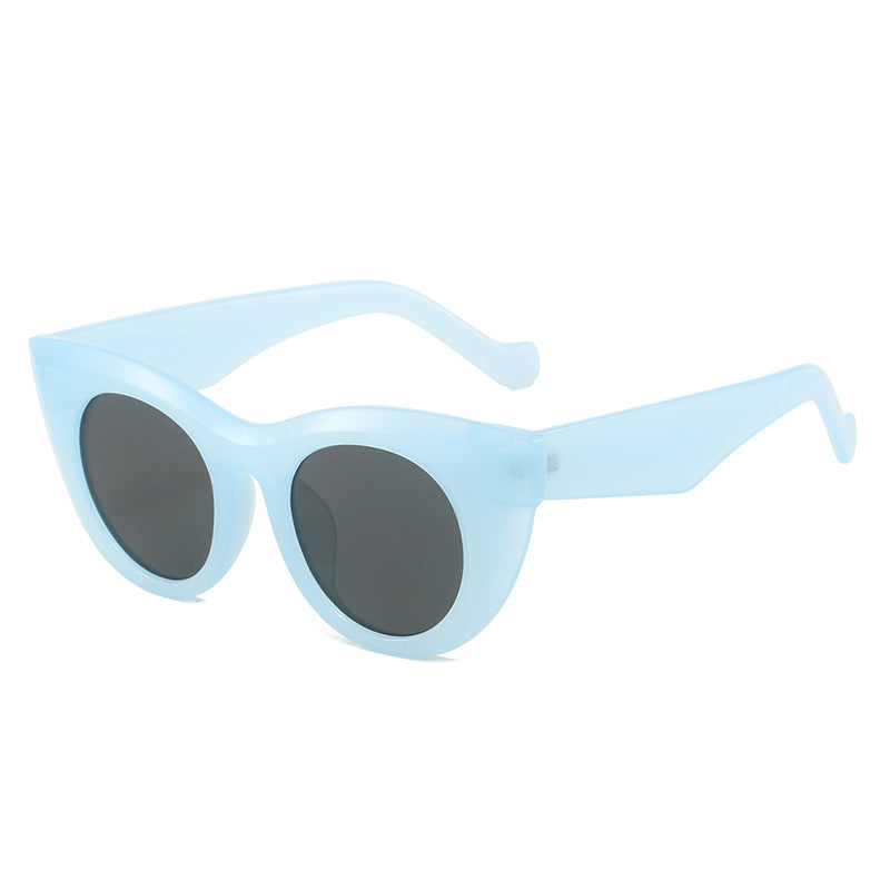 Damen Cat-Eye Sonnenbrille mit breitem Rahmen und UV-Schutz Karnz