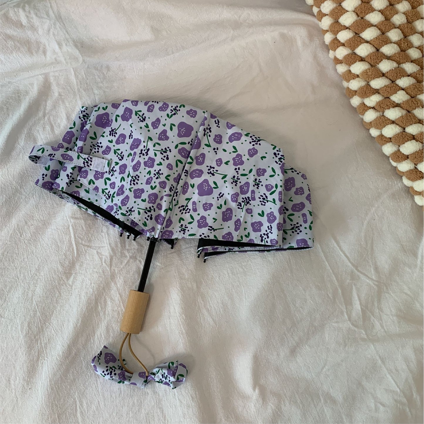 Damen Faltregenschirm mit floralem Design Karnz