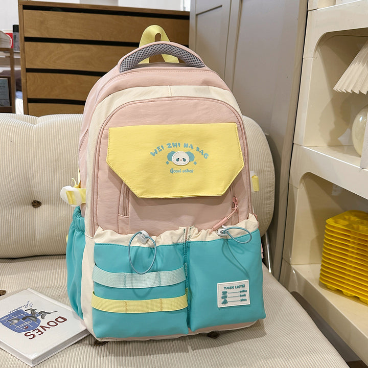 Verspielt Illustrierter Multi-Taschen Rucksack Karnz