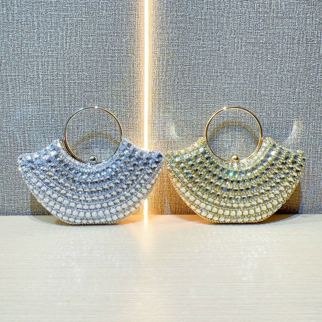 Rhinestone-beschmückte Clutch-Handtasche